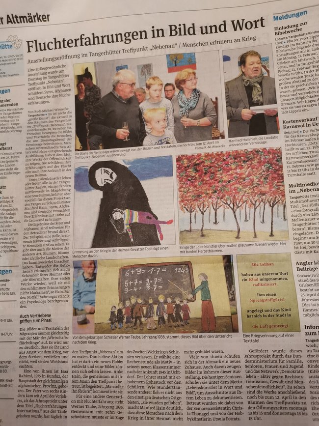 Bürgerinitiative Stendal (BIS), OT Tangerhütte, Netzwerk "Neue Nachbarn" / Treffpunkt "Nebenan"