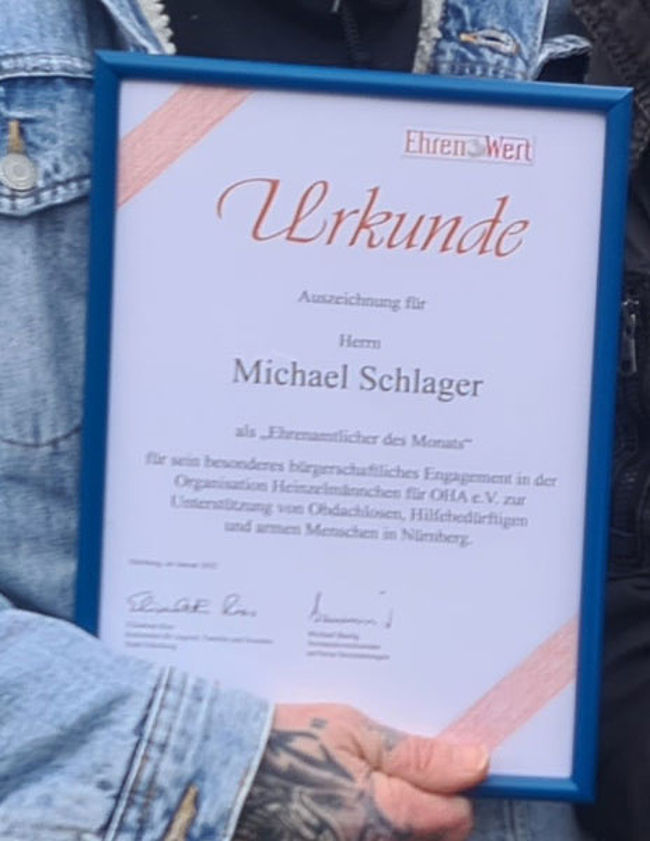 Heinzelmännchen für Obdachlose, Hilfsbedürftige und Arme Menschen