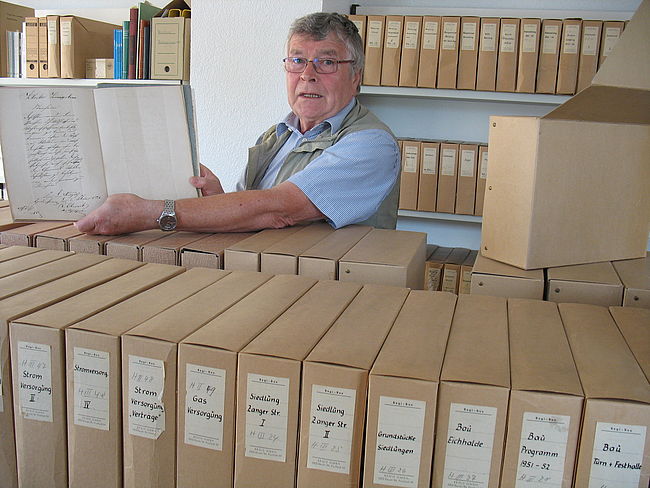 Archivteam bei der Gemeinde Königsbronn