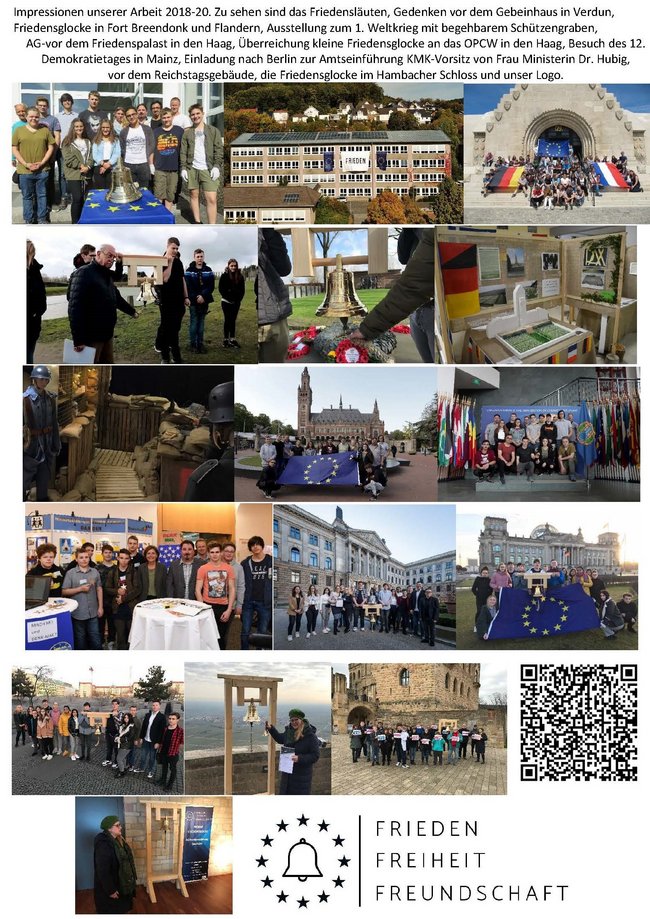 Projekt Friedensglocke – ‚Frieden-Freiheit-Freundschaft‘ der AG-Friedenserziehung-Geschichte