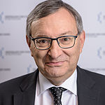 Porträt von Abraham Lehrer, Präsident der Zentralwohlfahrtsstelle der Juden in Deutschland 