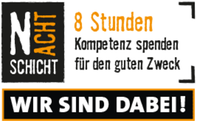 NACHTSCHICHT - 8 Überstunden, Kompetenz spenden für den guten Zweck