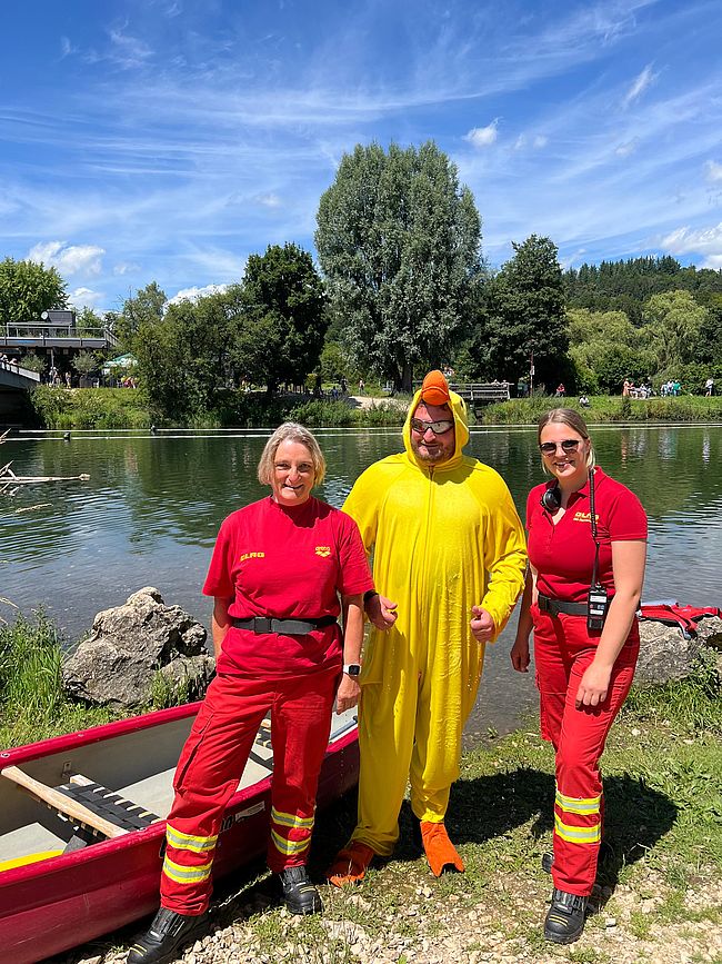 Aufbau Wasser-Rettungsdienst (DLRG Sigmaringen)