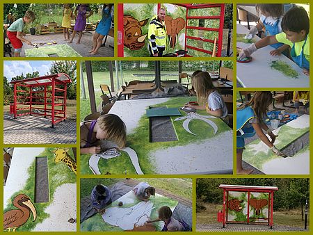 Collage der Entstehungsgeschichte