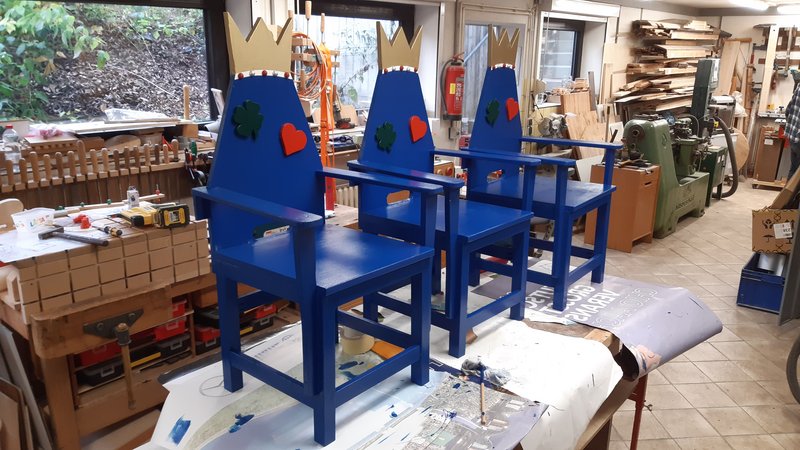3 Geburtstagsstühle für drei neue AWO Kita's