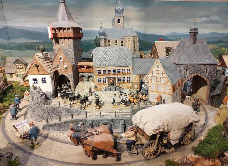 Der historische Stadtkern von Lößnitz mit seinen drei Stadttoren