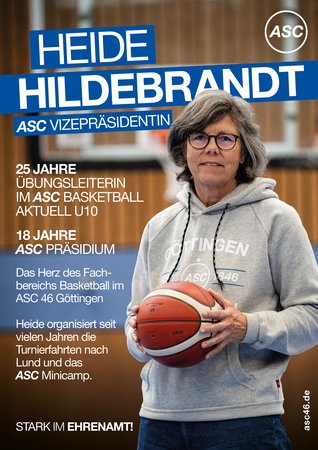 Plakat von Heide Hildebrandt mit Highlights aus ihrer Zeit als Engagierte