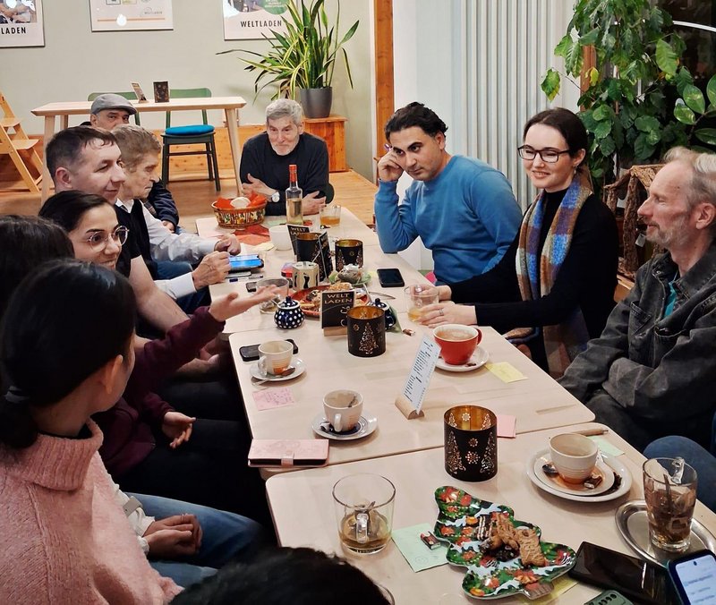 die Sprachcafés des schrankenlos e.V. bei ihrer Weihnachtsfeier