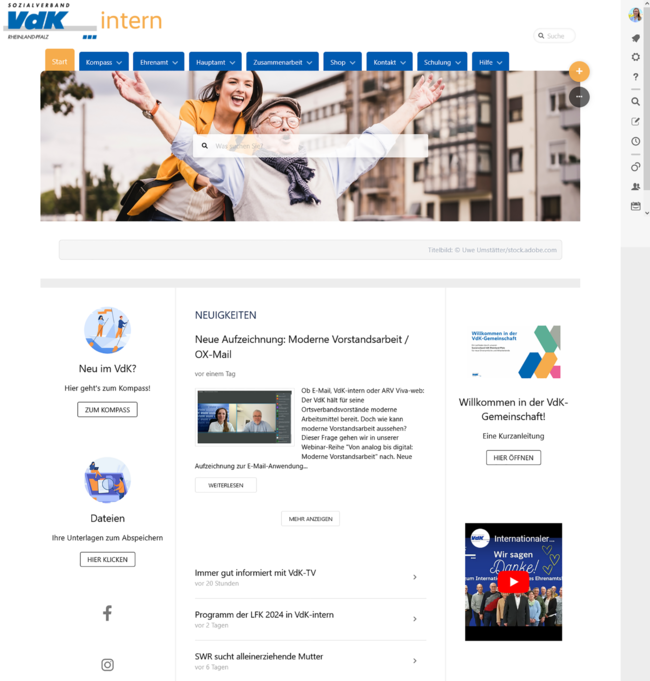 VdK-intern | Social Intranet für Verbände (https://rlp-intern.vdk.de)