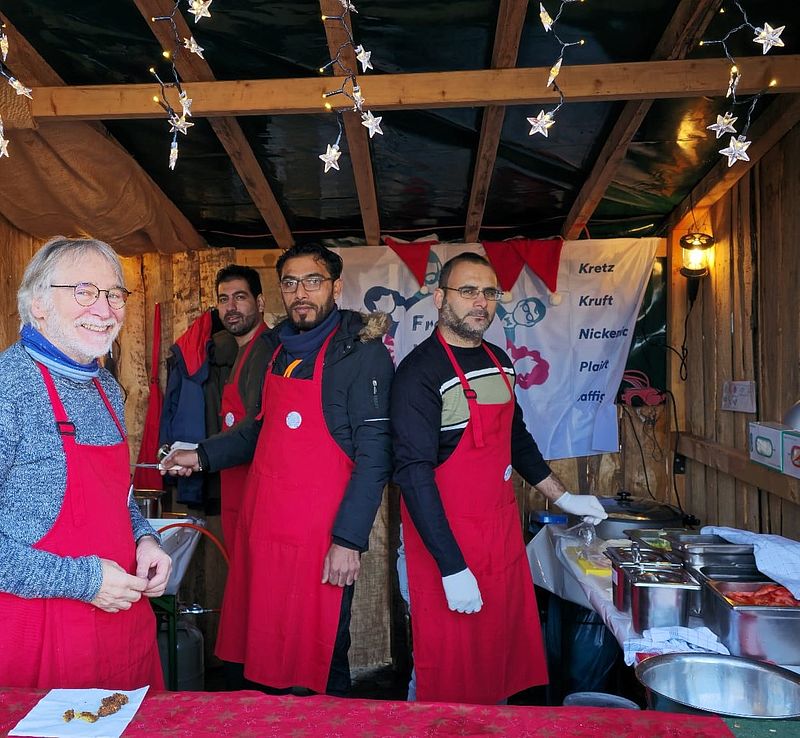 Falafelstand Weihnachtsmarkt