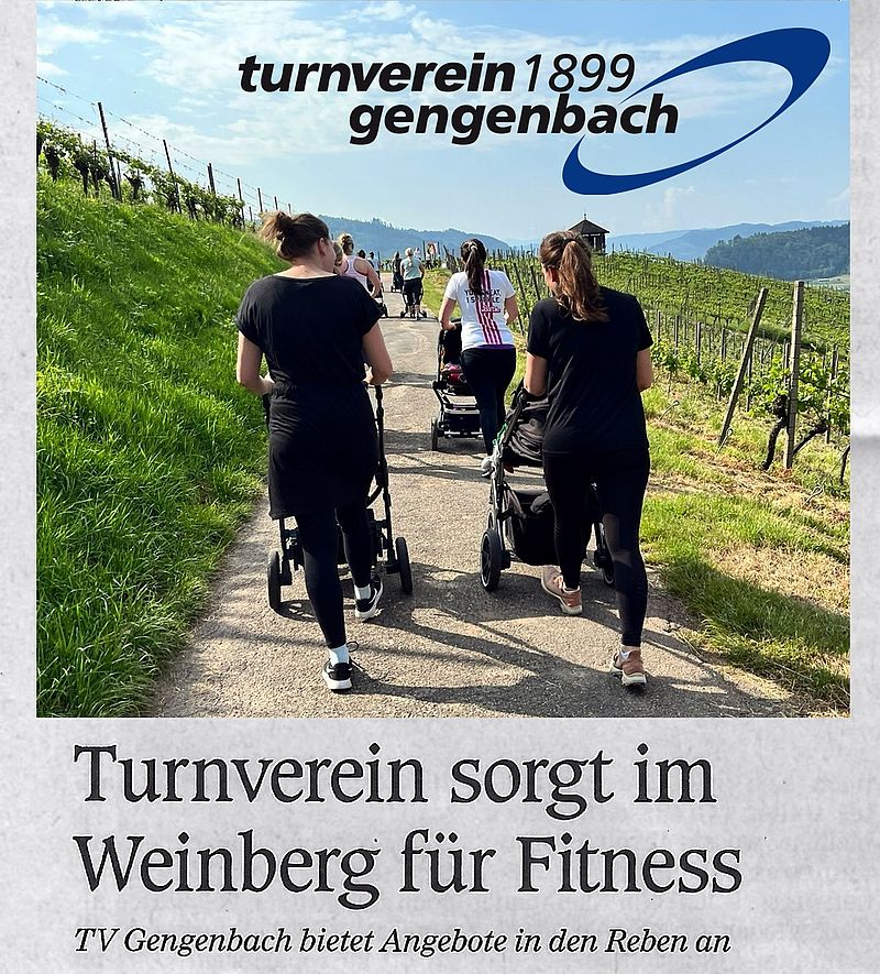 Gymnastik & Fitness inmitten der Weinreben