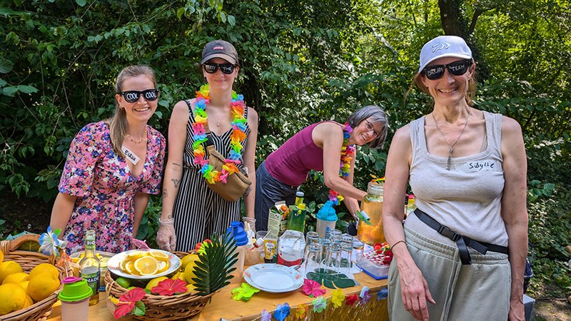 Team an der Cocktailbar