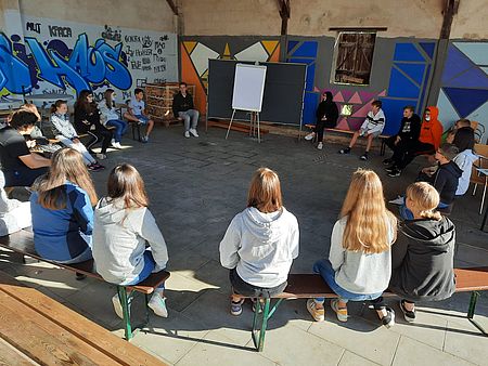 Workshop des Schüler*innenparlaments in Spohns Haus