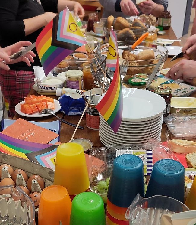 Regenbogenfrühstück