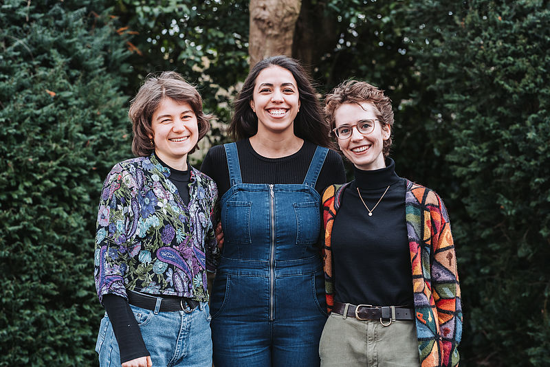 Antonia Reermann (1. Vorsitzende), Philine Dosch (Kassenwartin), Ada Spieß (2. Vorsitzende)