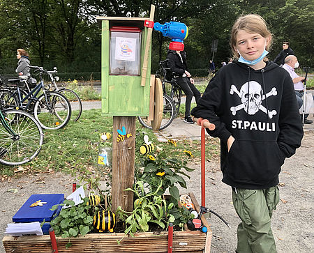 auf Demos, Märkten und anderen Veranstaltungen
