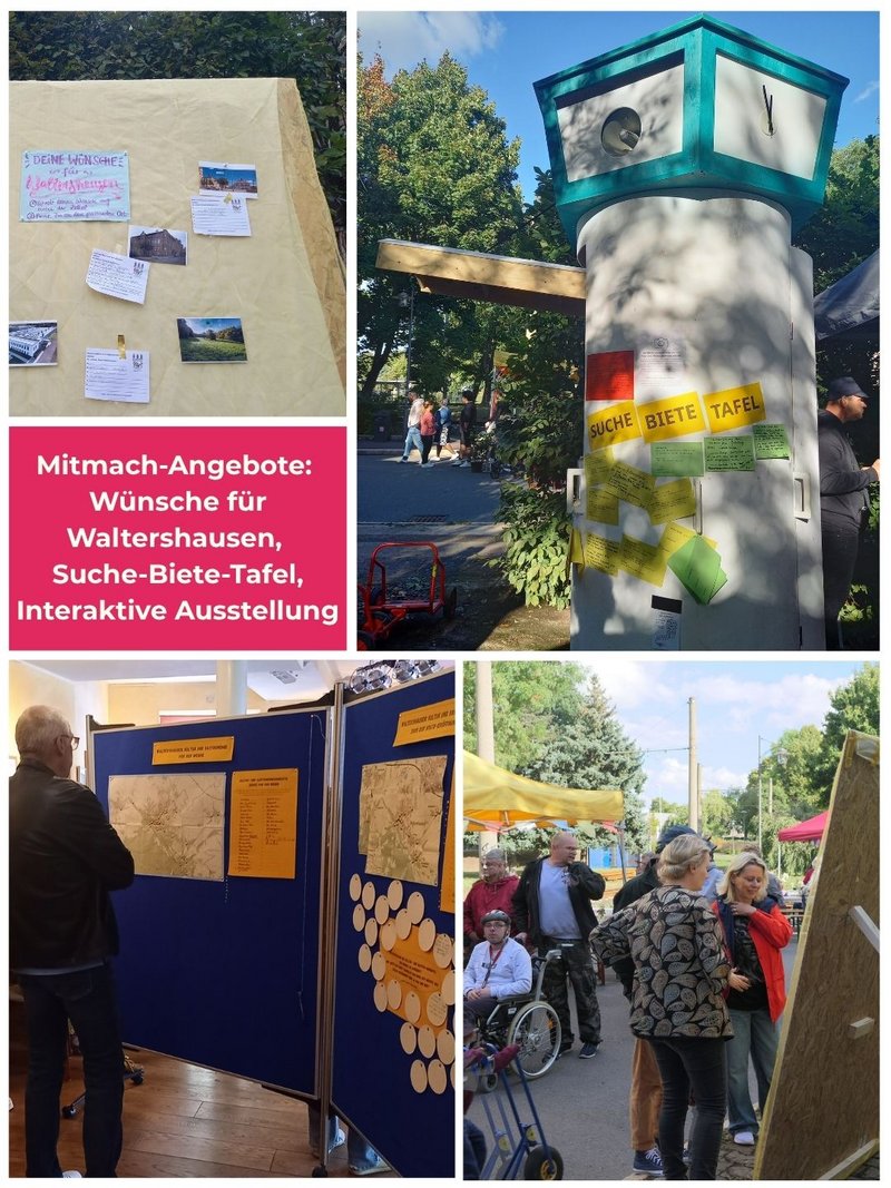 Übersicht einiger partizipativer Angebote zum Mitmachfest