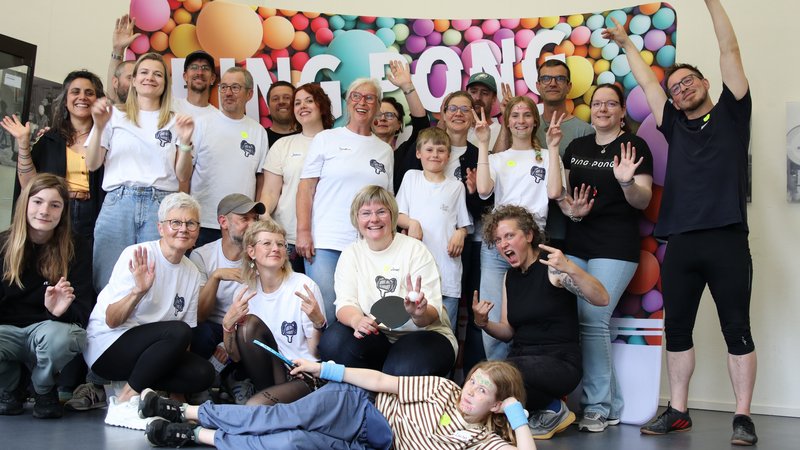 Gruppenbild der Ping Pong Crew
