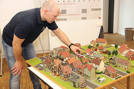 Bisherige Planübung an der Modellbauplatte