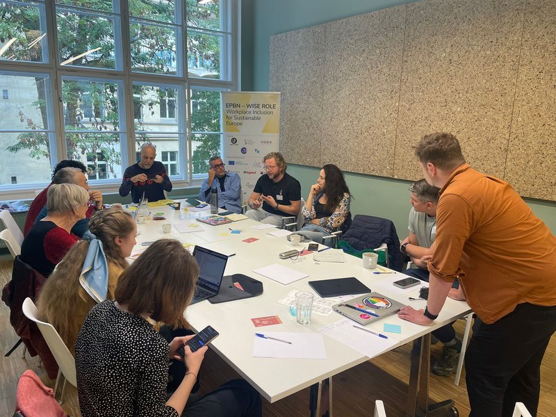Group of people from several European countries attending EPBN - WISE workshop