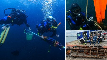 Ehrenamtliche Sporttaucher im Einsatz für die Ostsee