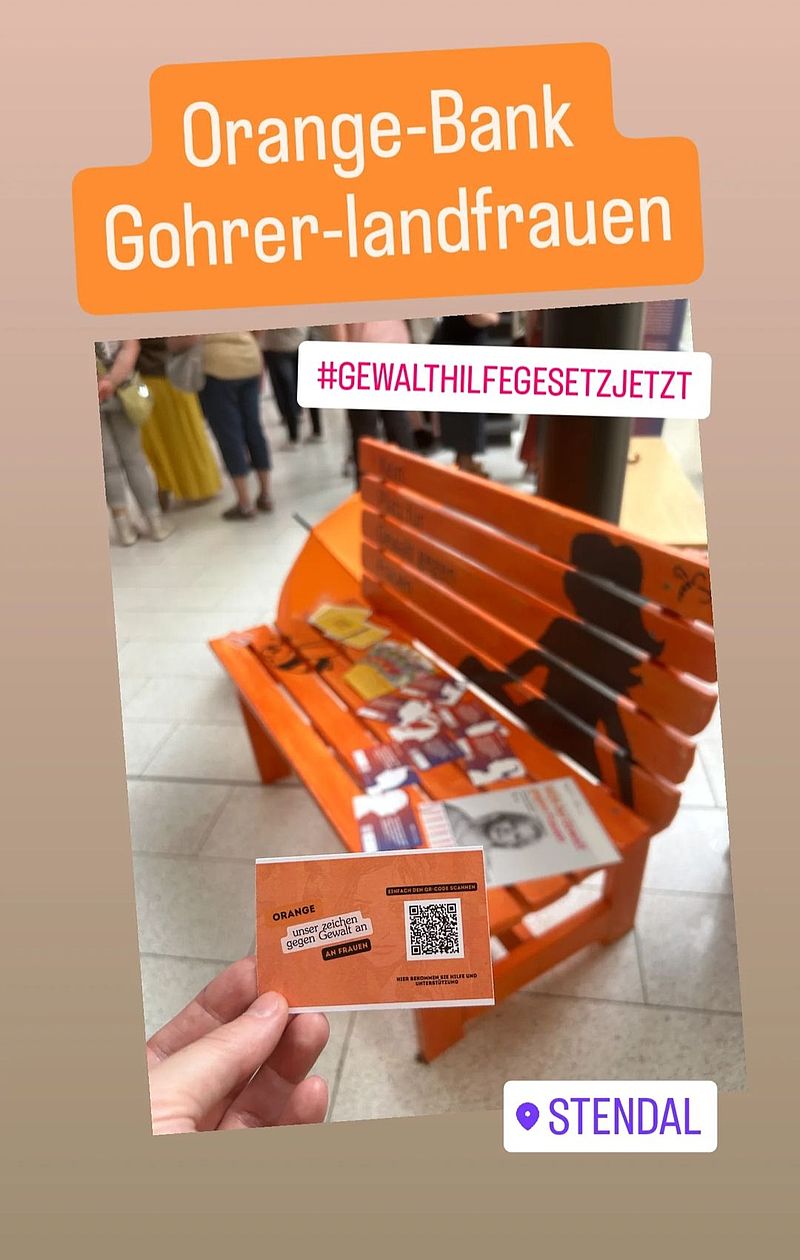 Die Bank in Uchtspringe - erste Station