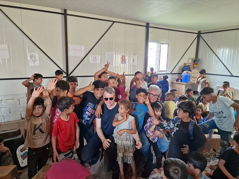 Kinder im Kidscenter mit Besuch von Deutschland