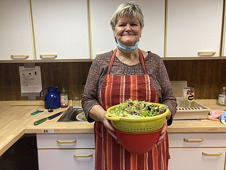 Elisabeth Cieplik bei der Arbeit