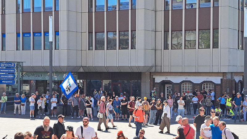 Sechs Stolpersteine, vier frisch verlegt, umlegt von weissen Rosen