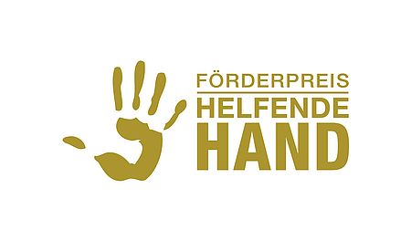 Logo Helfende Hand – Preis des Bundesministeriums des Innern zur Förderung des Ehrenamtes im Bevölkerungsschutz