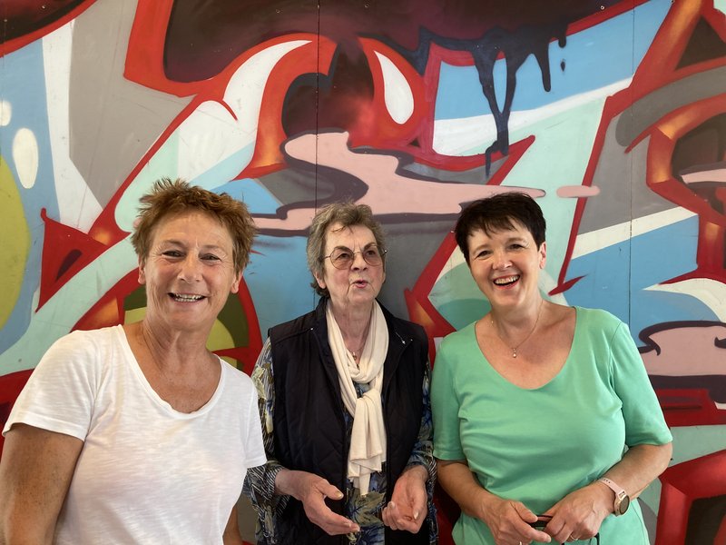 (v.l.n.r.)Margit Ruhland, Liselotte Finkele-Antelmann, Sonja Weiss