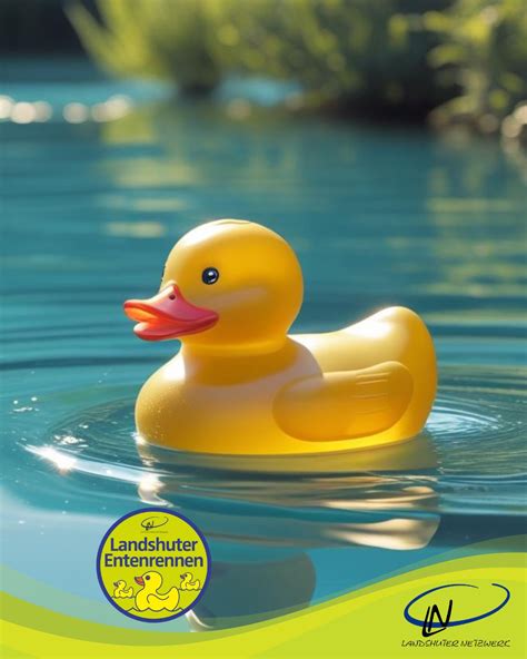 Plastikente schwimmt im Wasser