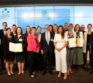 Vier herausragende Projekte unternehmerischen Engagements wurden mit dem Preis mein gutes Beispiel 2019 ausgezeichnet und für den Deutschen Engagementpreis nominiert.